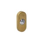 Intersteel deurbel ovaal 65x30x10mm verdekt - PVD messing, Huis en Inrichting, Deurbellen, Verzenden, Nieuw