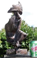silent face - Figuur - speak no evil - brons marmer, Antiek en Kunst