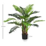 TRUUSK Kunstmatige Planten, Kunst Palm, 100 Cm Kunstplant Me, Verzenden, Nieuw