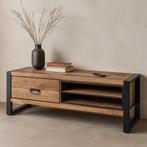 Tv-meubel Mangohout Kelvin 130 cm, Huis en Inrichting, 100 tot 150 cm, Verzenden, Nieuw, Minder dan 100 cm