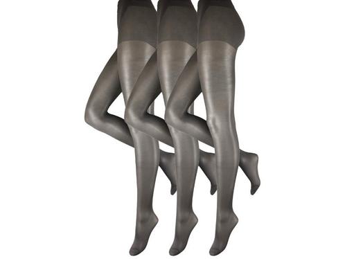 Corrigerende panty - 3 stuks - 30 den - Grafietgrijs, Kleding | Dames, Leggings, Maillots en Panty's, Verzenden