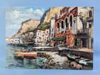 Marino Faliero (1948) - Porto in Costiera, Antiek en Kunst, Kunst | Schilderijen | Klassiek