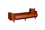 Sofabed Lisboa - Oranje - 214x85x90 cm, Verzenden, Nieuw
