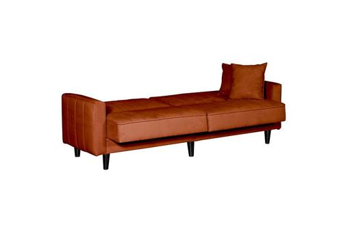 Sofabed Lisboa - Oranje - 214x85x90 cm, Huis en Inrichting, Slaapkamer | Slaapbanken, Nieuw, Verzenden
