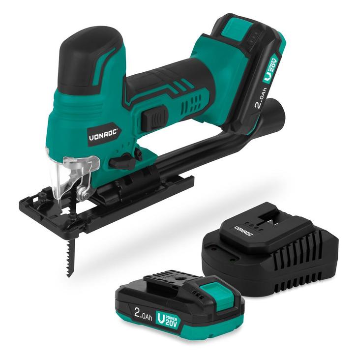 Accu Decoupeerzaag 20V – T-handgreep | Incl. 2x 2.0Ah accu, Doe-het-zelf en Verbouw, Gereedschap | Zaagmachines, Nieuw, Verzenden