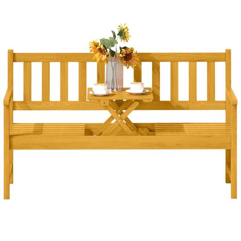 TRUUSK 2-zits Tuinbank Hout, Weerbestendige Zitbank, Tuinmeu, Tuin en Terras, Tuinbanken, Nieuw, Verzenden