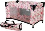 Poppenbed met accessoires - Roze bloemen - 52,5 x 30,5 x..., Kinderen en Baby's, Speelgoed | Poppen, Ophalen of Verzenden, Nieuw