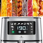 Airfryer XXL - heteluchtfriteuse - 5.5L - 1700W - Zilver, Verzenden, Zo goed als nieuw