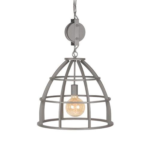 LABEL51 - Hanglamp Jena - Concrete Staal, Huis en Inrichting, Lampen | Hanglampen, Nieuw, Metaal, Minder dan 50 cm, Ophalen