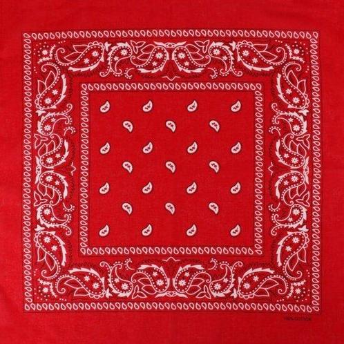Bandana Zakdoek Paisley Print Rood, Sieraden, Tassen en Uiterlijk, Uiterlijk | Haarverzorging