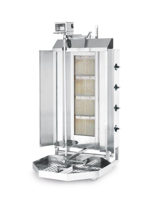 Doner Grill | Gas Met 4 Branders | Max. 80kg | 230v | Inclus, Zakelijke goederen, Horeca | Keukenapparatuur, Nieuw in verpakking