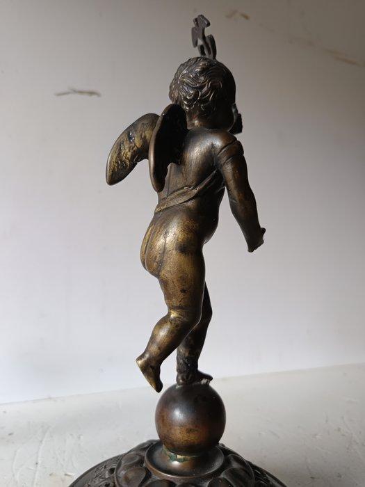 sculptuur, Putto alato - 34 cm - Brons, Antiek en Kunst, Antiek | Keramiek en Aardewerk