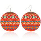 Oranje rode tribals - Afrikaanse oorbellen, Sieraden, Tassen en Uiterlijk, Oorbellen, Ophalen of Verzenden, Nieuw