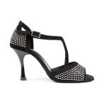 PD507 Zwart Nubuck met Strass Steentjes, Verzenden, Nieuw