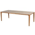 Liam dining tuintafel 240x100xH75 cm  teak met keramisch, Tuin en Terras, Ophalen of Verzenden, Nieuw