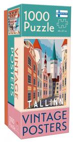 Vintage Cities - Tallinn Poster Puzzel (1000 stukjes) |, Nieuw, Verzenden