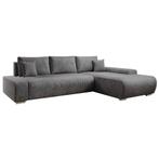 Sofa Iseo - Rechts - Met slaapfunctie - Donkergrijs, Huis en Inrichting, Banken | Bankstellen, Verzenden, Nieuw