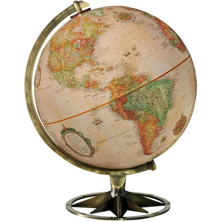 Wereldbol Kompas Roos 30cm, Huis en Inrichting, Woonaccessoires | Wereldbollen, Nieuw, Verzenden