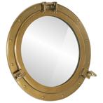 vidaXL Wandspiegel patrijspoort Ø50 cm aluminium en glas, Huis en Inrichting, Verzenden, Nieuw