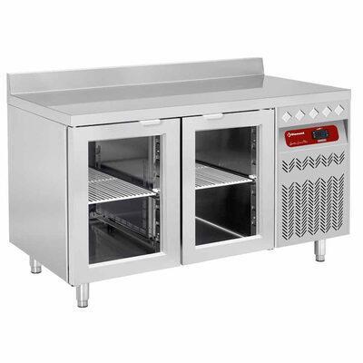 Wand-  koeltafel geventileerd, 2 glazen deuren gn 1/1, 260, Zakelijke goederen, Horeca | Keukenapparatuur, Nieuw in verpakking