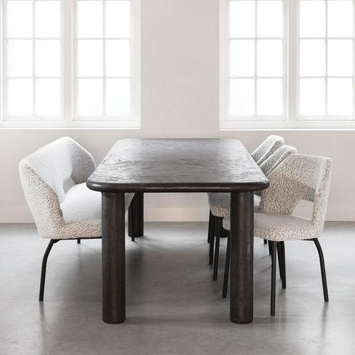 *WOONWINKEL* DTP Home Scala Clio Mortex Eettafel Donkergrijs, Huis en Inrichting, Tafels | Eettafels, Nieuw, Verzenden