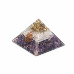 Orgonite Piramide Amethist/ Seleniet (70 mm), Verzenden, Nieuw