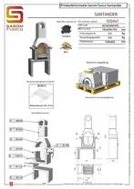 ACTIE - Betonnen barbecue - Houtskool en hout - Santander, Nieuw, Sarom Fuoco, Ophalen of Verzenden, Met accessoires