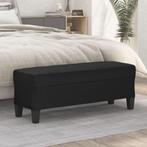 vidaXL Bankje 100x35x41 cm kunstleer zwart, Huis en Inrichting, Verzenden, Nieuw, Leer, Minder dan 150 cm