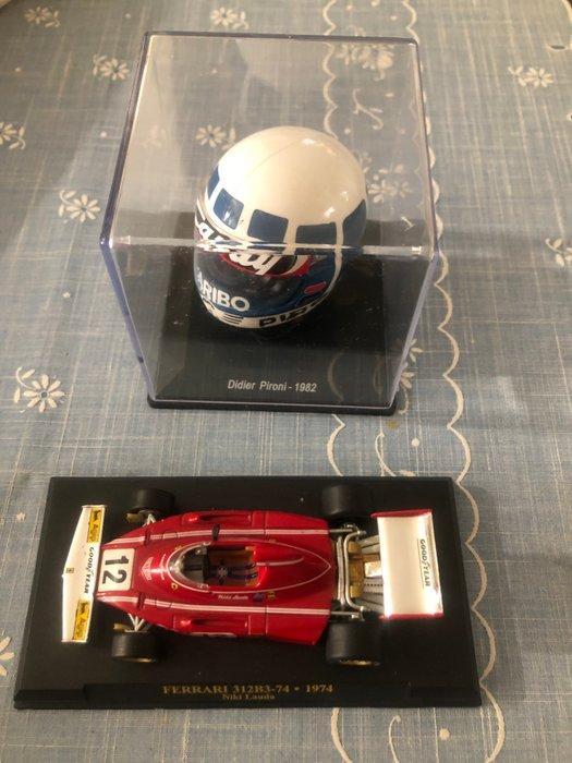 Emblem - Ferrari - Casco scala 1:5 Championship Didier, Hobby en Vrije tijd, Modelauto's | 1:5 tot 1:12