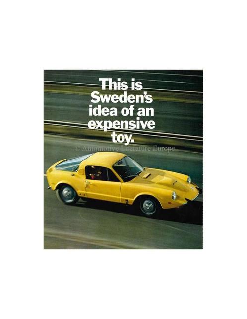 1969 SAAB SONETT V4 BROCHURE ENGELS, Boeken, Auto's | Folders en Tijdschriften