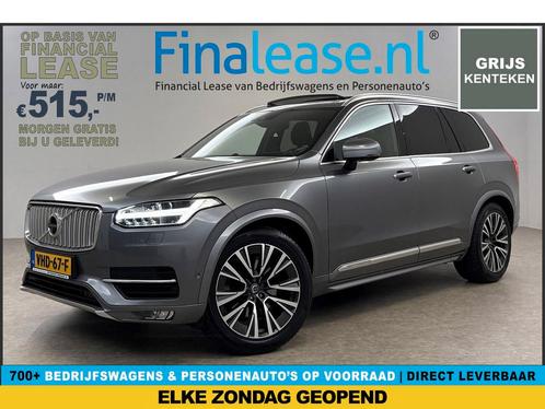 Volvo XC90 D5 Inscription Grijs Kenteken 236PK Pano €515pm, Auto's, Volvo, Lease, Automaat, Overige carrosserieën, Diesel, Zilver of Grijs