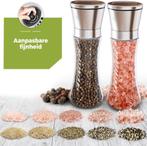 HI NATURE™ Luxe kwaliteit Peper en Zoutmolen set 2 stuks -, Ophalen of Verzenden, Zo goed als nieuw