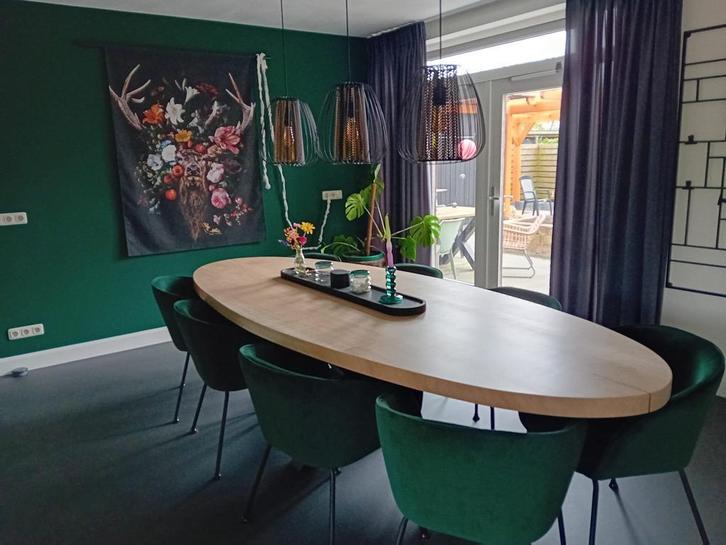 Eettafel ovaal | rond | massief uit 1 stuk, Huis en Inrichting, Tafels | Eettafels, 100 tot 150 cm, 200 cm of meer, Ovaal, Vijf personen of meer