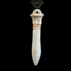 Oud-Egyptisch Grote faience papyrus sceptre amulet - symbool
