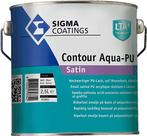 Sigma Contour Aqua Satin / Sigma Watergedragen Houtlak, Verzenden, Zwart, Nieuw, Lak
