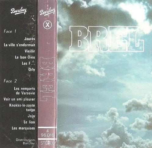 Cassette - Jacques Brel - Brel, Cd's en Dvd's, Cassettebandjes, Verzenden