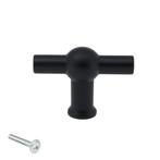 Deurknop Kansas 48 mm Zwart, Huis en Inrichting, Verzenden, Nieuw