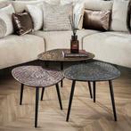 *WOONWINKEL* Driehoek Salontafel Set Van 3, Huis en Inrichting, Tafels | Salontafels, Verzenden, Nieuw
