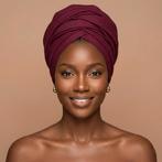Bordeauxrood hoofddoek / headwrap, Ophalen of Verzenden, Nieuw
