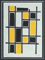 Siep Van Den Berg (1913-1998) - Collage in zwart en geel