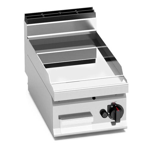 GGM Gastro | Gas grillplaat - 6,9 kW - Glad - met glanzende, Witgoed en Apparatuur, Grillplaten, Nieuw, Verzenden