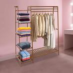 Bamboe Kledingrek met Planken – Open Kledingkast 110×40×140, Verzenden, Nieuw