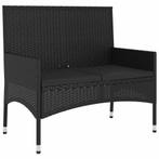 Tuinbank 2-zits Poly Rattan | Tweedekansje | Perfect voor..., Ophalen of Verzenden, Nieuw, Rotan