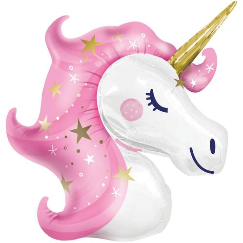 Unicorn Helium Ballon Leeg 91cm, Hobby en Vrije tijd, Feestartikelen, Nieuw, Verzenden
