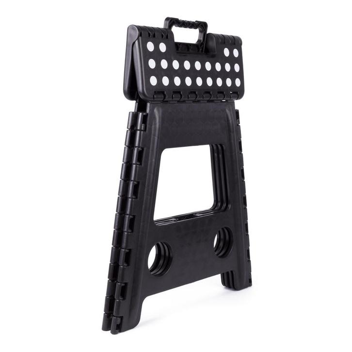 Benson Opvouwbare kruk - zwart met witte stippen - compac..., Caravans en Kamperen, Kampeeraccessoires, Nieuw, Ophalen of Verzenden