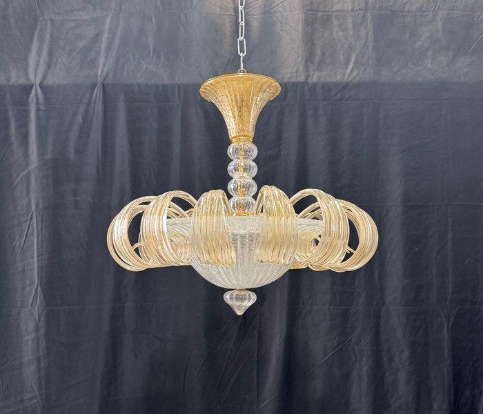 Italamp - Kroonluchter - Krul - Muranoglas - 4 lampen / 70, Antiek en Kunst, Antiek | Lampen