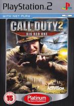 Call of Duty 2 Big Red One-Platinum (PlayStation 2) Gebruikt, Ophalen of Verzenden, Zo goed als nieuw