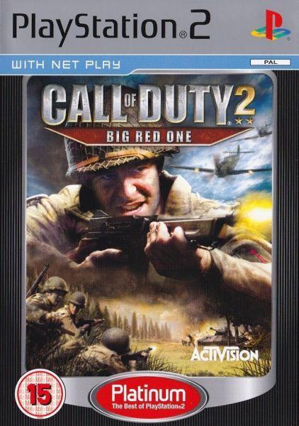 Call of Duty 2 Big Red One-Platinum (PlayStation 2) Gebruikt, Spelcomputers en Games, Games | Sony PlayStation 2, Zo goed als nieuw