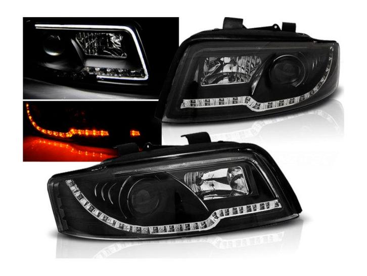 Koplamp units LED DRL Black edition geschikt voor Audi A4, Auto-onderdelen, Verlichting, Nieuw, Audi, Verzenden