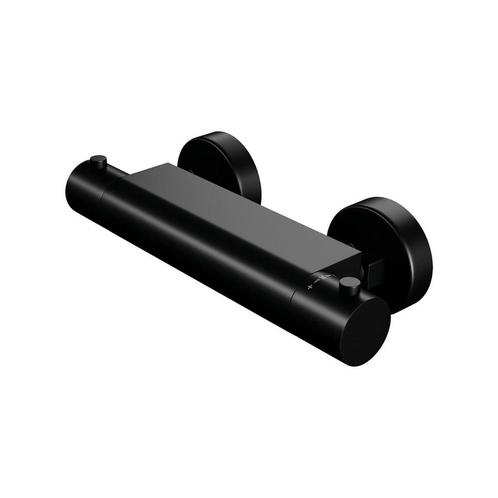 Opbouw Douchekraan Brauer Black Thermostatisch Mat Zwart, Doe-het-zelf en Verbouw, Sanitair, Ophalen of Verzenden
